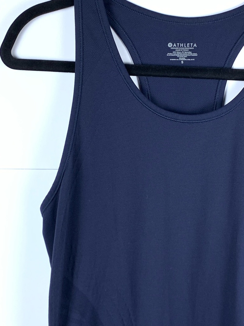 Athleta Navy Racerback Tank Top Women’s Small Athletic Workout Yoga Gym - Picture 3 of 12